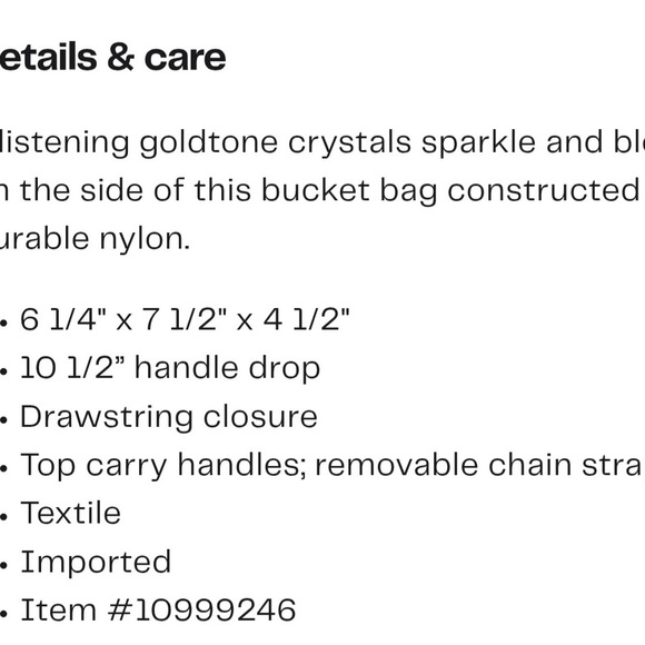 MCM Goldtone Crystal Bucket Bag MCM Himmel Laurel Drawstring Bucket Bag - Picture 16 of 16